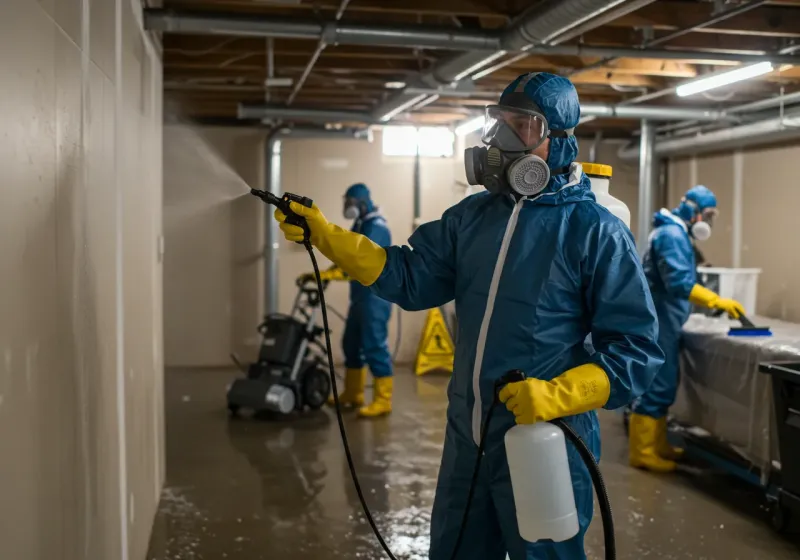 Basement Sanitization and Antimicrobial Treatment process in Medford, OK